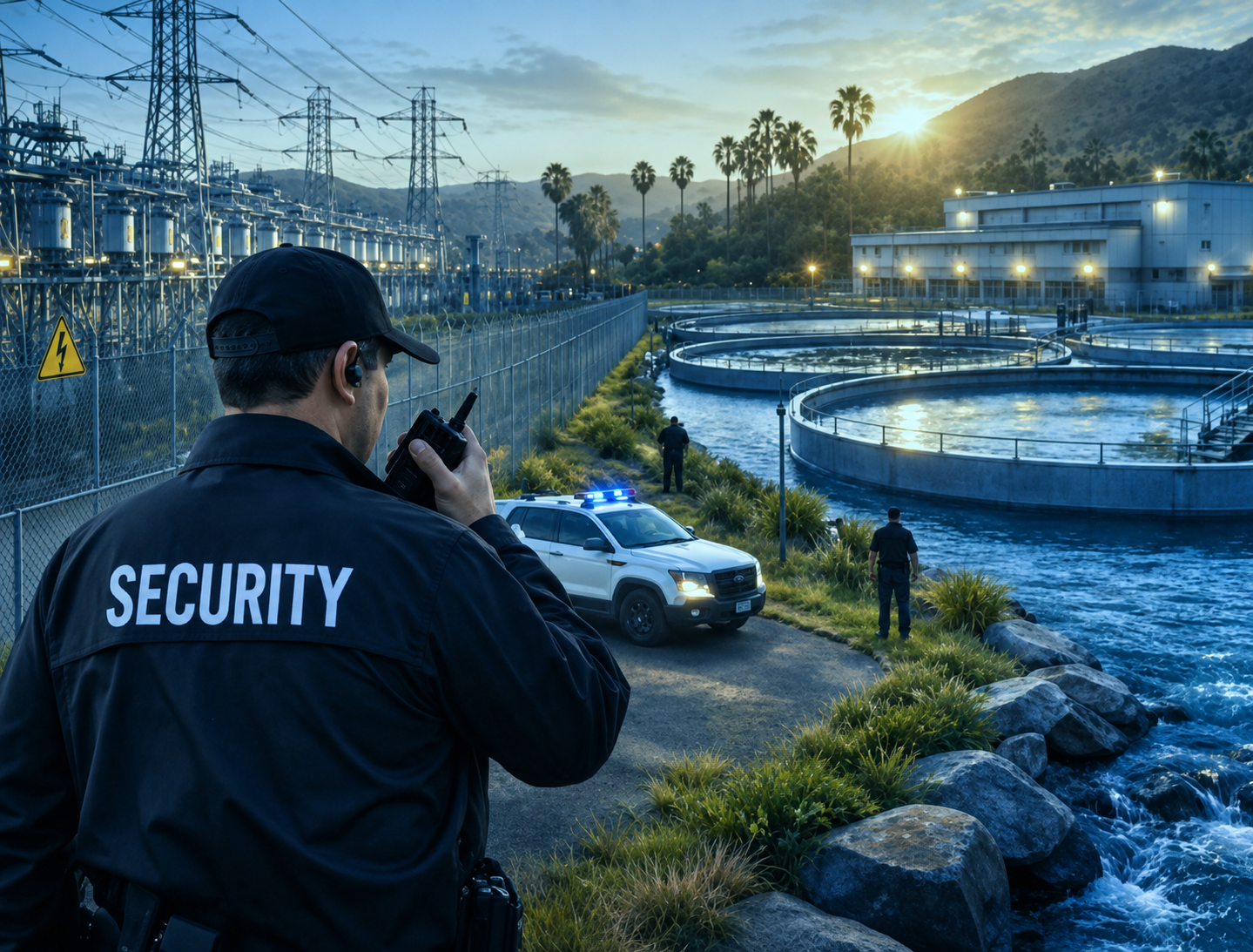Security professional at critical infrastructure facility